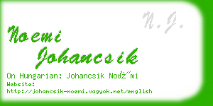 noemi johancsik business card